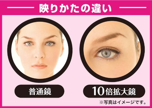 Amazon.co.jp: ヤマムラ YL-10 10倍拡大鏡付き両面コンパクトミラー